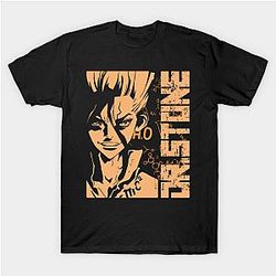 Black Clover Shirt - Senku Ishigami | Dr. Stone Shirt