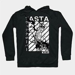 Black Clover Hoodie - Asta, black clover, vintage v1 Hoodie