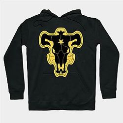 Black Clover Hoodie - Black Bull Squad Worn Logo - Black Clover Hoodie