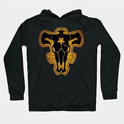 Black Clover Hoodie - black bulls Golden badge Hoodie