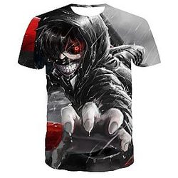 Tokyo Ghoul Shirt - 3D Printing Bloody Ghoul T-shirt