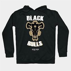 Black Clover Hoodie - Black Clover Black Bulls Squad Hoodie