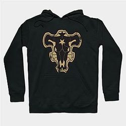 Black Clover Hoodie - Black Clover Black Bull Insignia Hoodie