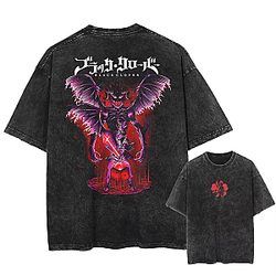 Asta Silhouette PTTT1805 Washed  Black Clover Shirt