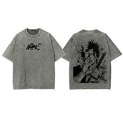 Vintage Washed Fan Gift NTMD1806 Black Clover Shirt