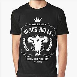 Black Clover Shirt - Black Bulls Whisky Label | White | Black Clover Graphic T-Shirt