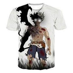 Black Clover 3D Printed T-Shirt - Fashion Casual T-shirts