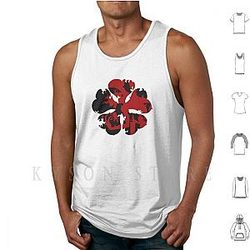 Black Clover Tank Tops - Fashion  Printed Trendy Black Clover Tank Tops