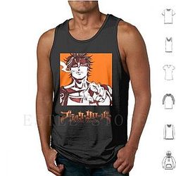 Black Clover Tank Tops - Fashion Summer Printed Black Clover Tank Tops