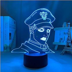 Anime Led Lamp Black Clover Gordon Agrippa for Bedroom Decor Light Battery Powered Birthday Gift Manga 3d Light Black Clover