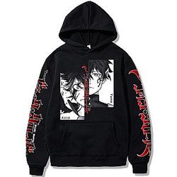 Black Clover Hoodie - Harajuku Asta Black Clover Graphic Hoodie