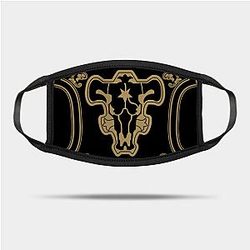Black Clover Face Mask: Black Bulls Symbol Face Mask