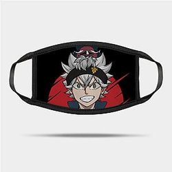 Black Clover Face Mask: Asta Nero Bird Inspiration Face Mask