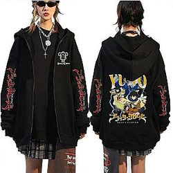 Yuno Black Clover Printed Zip Hoodie AL0912