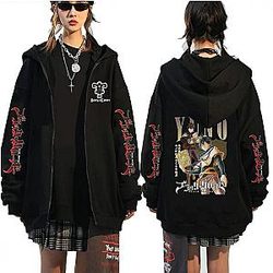 Black Clover 2D Printing Fashion Zipped Hoodie AL0912