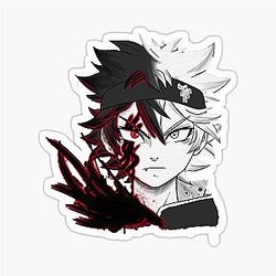 Black Clover Asta - half demon  Sticker RB2704