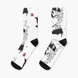 Black Clover Socks: Asta Fanart Line Socks