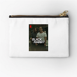 Black Rabbit Always Intense Always Mysterious Black Rabbit Zipper Pouches
