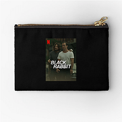 Black Rabbit Always Intense Always Mysterious Black Rabbit Zipper Pouches