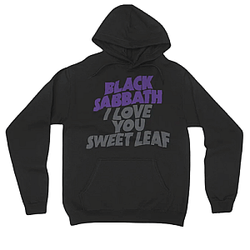 I Love You Sweet Leaf Black DTNK2108 Black Sabbath Hoodie