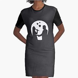 Blake Shelton Gwen Stefani Couple happy Marriage Graphic T-Shirt Dress