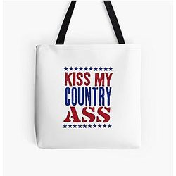 Kiss my Country Ass Blake Shelton All Over Print Tote Bag