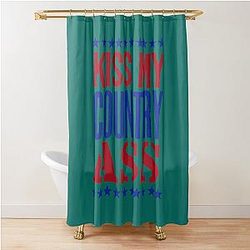 Kiss My Country Yang Country Shower Curtain