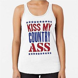 Kiss My Ass - Blake Shelton Racerback Tank Top