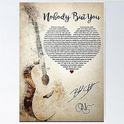 Blake Shelton Signature Poster Lyrics