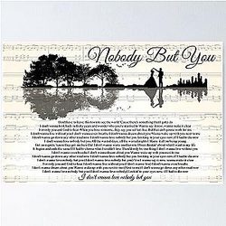 Blake Shelton Song Lyrics Poster, Anniversary Gift, Lyrics Wall Art
