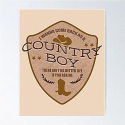 Blake Shelton Country Boy Poster