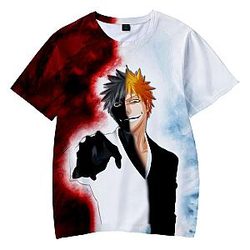 Bleach T-shirt - Ichigo Kurosaki 3D stampato maniche corte Tee