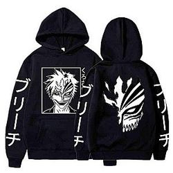Bleach Hoodies - Caldo! Bleach Kurosaki Ichigo Pullover Hoodie