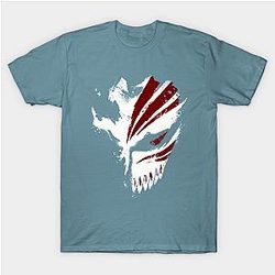 Bleach T-Shirts - Kurosaki Ichigo maschera cava Dark red T-shirt TP1408