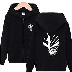 Bleach Giacche - Kurosaki Ichigo Mask Anime stampato a maniche lunghe con cappuccio giacca