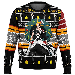 Ichigo True Bankai Bleach Ugly Natale Maglione