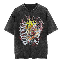 Ichigo Anime Graphic 100 PTTT1705 Washed Bleach T-Shirts