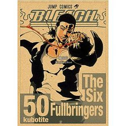Anime Bleach Stampa Wall Art Collezione Anime Giapponese Vintage