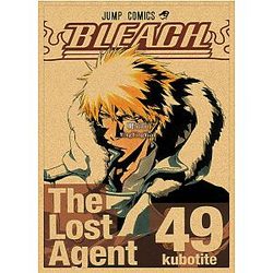 Anime vintage Bleach Poster Retro Kraft Carta Wall Art