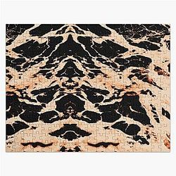 Bleach Puzzles - Bleach black tie dye black and orange print Jigsaw Puzzle RB1408