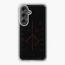 Dark red Hunter's mark and other Bloodborne caryll rune for fellow hunters which must hunt Samsung Galaxy Soft Case