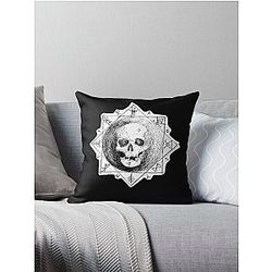 Bloodborne Skull Throw Pillow