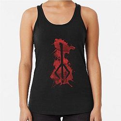 Bloodborne - Hunter Rune (Negative) Racerback Tank Top
