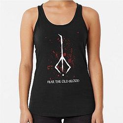 Hunter Symbol - Bloodborne Caryll Rune Racerback Tank Top