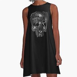 Bloodborne Skull  A-Line Dress