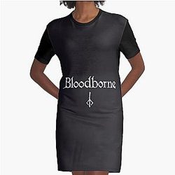 Bloodborne Hunter Logo-- Graphic T-Shirt jurk