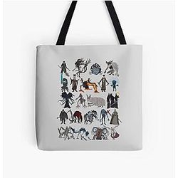 Bloodborne bosses All Over Print Tote Bag