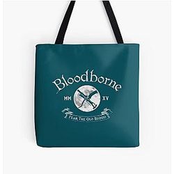 Bloodborne Crest tutto sopra stampa Tote Bag