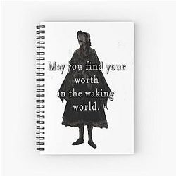 Bloodborne - May you find your worth in the Waking World Spiral Notebook