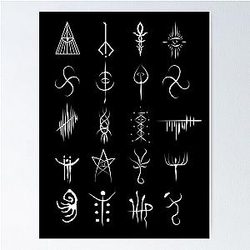 Bloodborne caryll runes  Poster